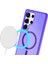 Newface Samsung Galaxy S23 Ultra Kılıf Glow Magsafe Kapak - Mor 3