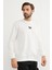 Kabartma Baskılı Bisiklet Yaka Sweatshirt 3