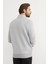 3 Iplik Basic Dik Yaka Yarım Fermuarlı Sweatshirt 8