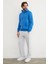3 Iplik Basic Kanguru Cepli Slim Fit Kapüşonlu Sweatshirt 3