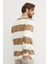 Çizgili Bisiklet Yaka Sweatshirt 5