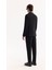 Erkek Siyah Mono Yaka Bi-Stretch Hafif Çizgili Blazer Comfort Slim Fit Ceket A52Y4004 4
