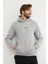 3 Iplik Keep Going Yazı Baskılı Kapüşonlu Oversize Sweatshirt 1