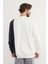 Respectıve Yazı Baskılı Renk Bloklu Sweatshirt 6