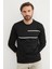 Baskılı Bisiklet Yaka Sweatshirt 1