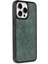 Newface iPhone 15 Pro Max Kılıf Aras Deri Kapak - Koyu Yeşil 2