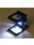 28X28 mm Katlanır Sayaçlı Metal Lüp, 2 LED Işıklı Büyüteç Tekstil TH9005A 3