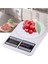 Dijital Mutfak Tartısı 10 kg 1 gr LCD Ekran Beyaz 1