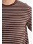 Regular Fit Bisiklet Yaka Çizgili Kısa Kollu Tişört E8198AX25AU 5
