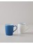 Sway Bone Porselen 2'li Kupa 290 ml Mavi 1
