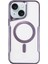 Newface iPhone 15 Kılıf Boyi Magsafe Silikon Kapak - Derin Mor 1