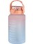 Pembe Pipetli 2 Litre Tritan Su Şişesi, Sticker Hediye, Bpa Içermez 1