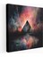Pink Floyd Duvar Sanatı - Ayın Koyu Tarafı Suluboya - Pink Floyd Ev Dekorasyonu Hayalperest Ayın Koyu Tarafı 1