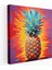 Canlı Ananas Duvar Sanatı - Ananas Enerji Kanvas Zıt Arka Plan 1
