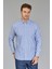 Regular Fit Paşa Yaka Çizgili Mavi Erkek Gömlek GMCZG3PS22400002_C35 1