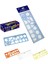 Mavi Geometrik Şekilli Şablon Cetvel 30 cm Dayanıklı Plastik Tekli Paket 2