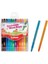 Çevirmeli Mum Boya Seti 12'li Karışık Renk Standart Boy Çocuk ve Okul Kullanımına Uygun 2