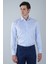 Uzun Kol İtalyan Yaka Cepsiz Mavi Pamuk Erkek Gömlek GMCZG250029_D35 1
