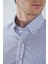 Uzun Kol Paşa Yaka Cepsiz Mavi Pamuk Erkek Gömlek GMCZG250086_D35 3