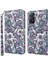 Xiaomi Redmi Note 12 Pro 4g/11 Pro 4g (Mediatek)/note 11 Pro 5g (Qualcomm) Cüzdan Telefon Kılıfı 3D Yaratıcı Desen Baskı Pu Cüzdan Stand Özellik Flip Kapak Strap-Purple Impatiens ile (Yurt Dışından) 1