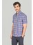 Regular Fit Paşa Yaka Kısa Kol Pamuk Kahve Erkek Gömlek GMEKS250005_D11 3