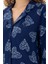Kadın Lacivert Pijama Takım 50302757-VR033 7