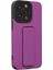 Newface iPhone 13 Pro Kılıf Mega Standlı Silikon - Mor 2