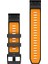 Quickfit 22 mm Yedek Kayış -Grafit/turuncu 2