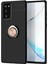 Newface Samsung Galaxy Note 20 Kılıf Range Yüzüklü Silikon - Siyah-Gold 1