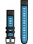 Quickfit 22 mm Yedek Kayış - Siyah | Mavi 2