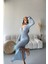 Kadın Mavi Maxi Boy Triko Pareo NBMYLK28 1