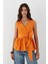 Kuşak Bağlamalı Kolsuz Bluz Turuncu 1