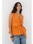 Kuşak Bağlamalı Kolsuz Bluz Turuncu 3