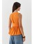 Kuşak Bağlamalı Kolsuz Bluz Turuncu 4
