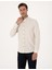 Erkek Bej Slim Fit Uzun Kollu Gömlek 50311562-VR011 1