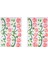 2 Adet Defter Sticker,laptop Sticker Pembe Güllü Pvc 70X50X0,5CM 2