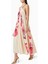 Pleated Maxi Dress - Çok Renkli - %100 Polyester - Halter Yaka - Orkide Desenli 3