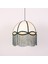 Mylamp Hayal 45X55 cm Doğal Hazeran ve Keten Kumaş Avize 1