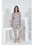 Angelique %100 Pamuk Uzun Kol Kadın Pijama Takımı 21512 3