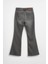 Kadın Ispanyol Paça Likralı Esnek Gri Flare Jean Pantolon 2