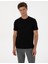 Erkek Siyah Regular Fit Basic Tişört 50318130-VR046 1