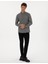Erkek Gri Slim Fit Uzun Kollu Gömlek 50311562-VR024 4