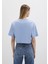 1613411-70831 Mavi Logo Baskılı Mavi Crop Tişört 4