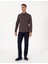 Erkek Koyu Kahverengi Regular Fit Uzun Kollu Gömlek 50311487-VR084 4