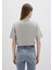 Mavi Logo Baskılı Gri Crop Tişört 1613411-70112 5