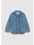 7210002-90881 Lulu Mavi Jean Gömlek 1