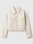 Kadın Kırık Beyaz Geri Dönüştürülmüş Relaxed Kısa İkon Ceket 2