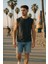 Erkek Bisiklet Yaka Sıfır Kol %100 Pamuk T-Shirt 1