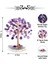 Ametist “yaşam Ağacı” Kristal Bonsai – Doğal Taş Dekor | El Yapımı Tel Ağaç Meditasyon & Ofis Masaüstü Süs 3