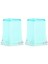 2 Adet Diş Fırçalık Buz Mavisi Akrilik 6X6X11CM Banyo Seti 3